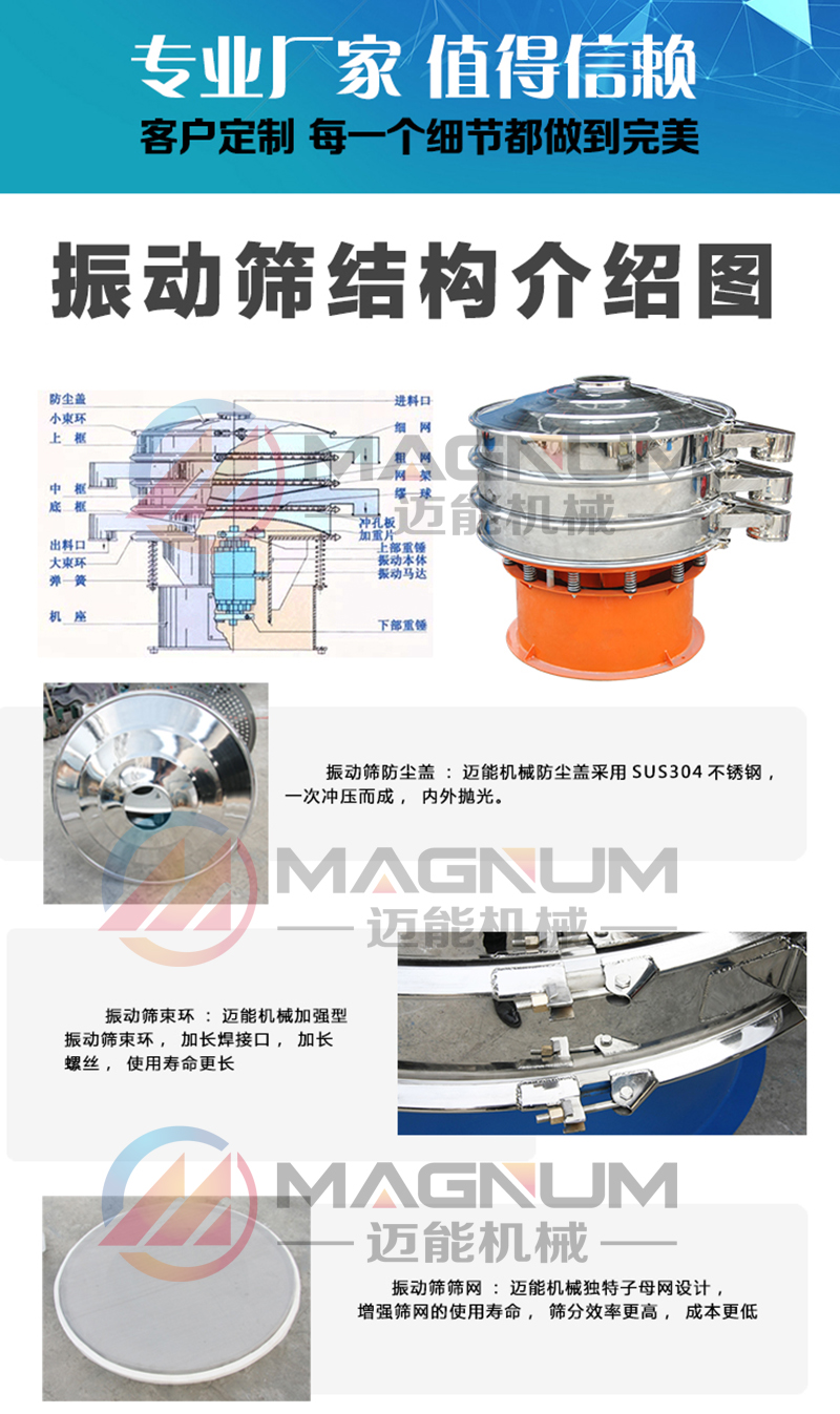 高嶺土振動篩細節圖